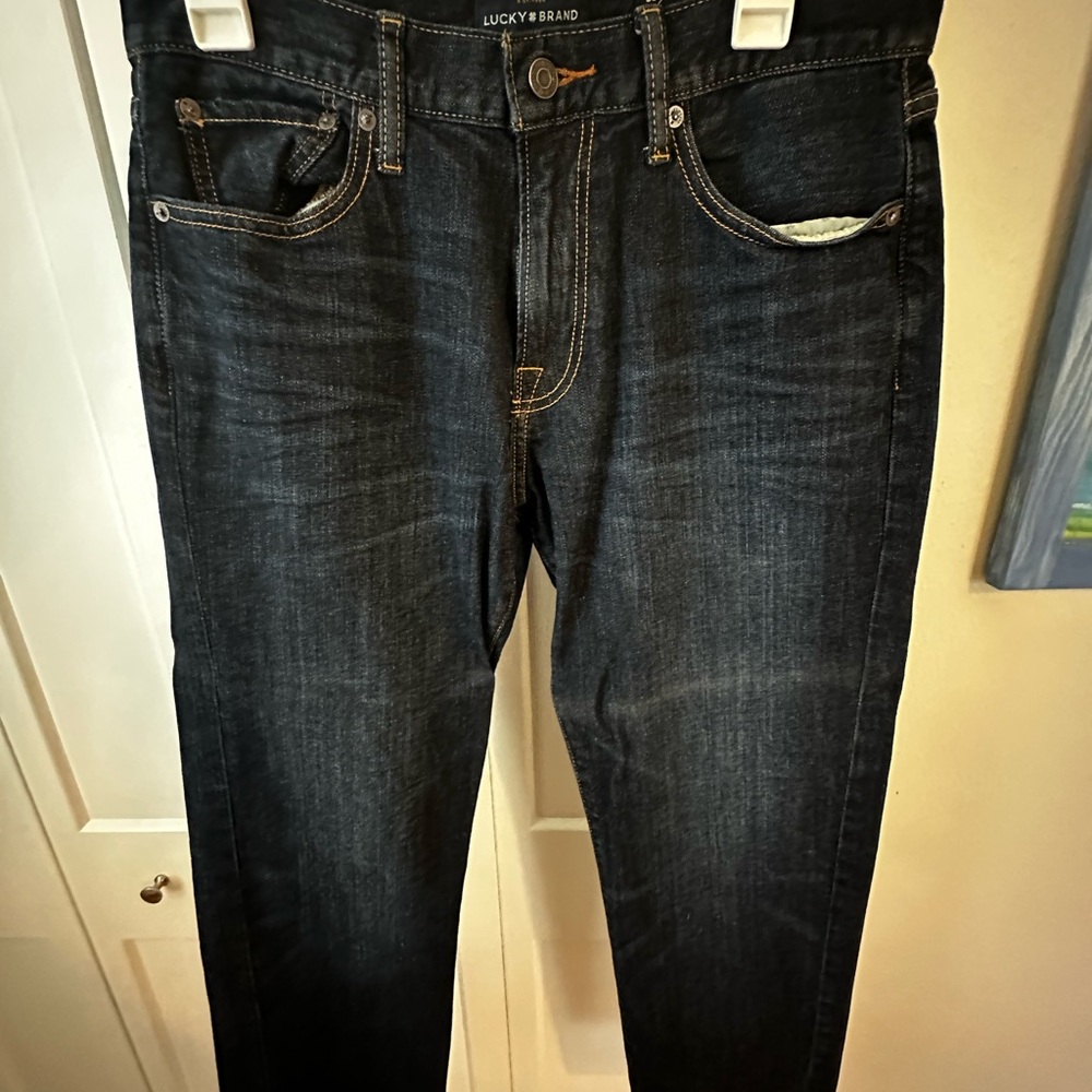 Lucky Brand Black Straight Jeans Classic Style
